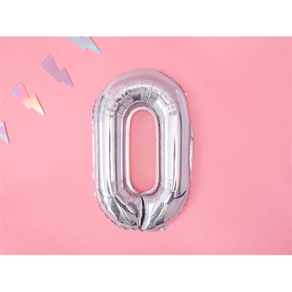 Lufi o betű fólia 35 cm irizáló