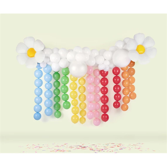 Lufi összekapcsolható 28 cm pasztell mandarin narancs S/20