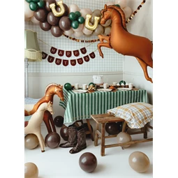 Lufi patkó girlandhoz 18x19 cm arany S/3