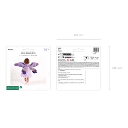 Lufi pillangószárny fólia matt lila 102x50 cm