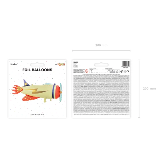 Lufi repülő fólia 91x39 cm mix