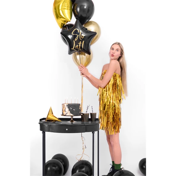 Lufi sto lat! fólia 40 cm fekete