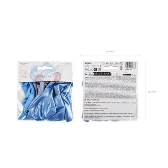 Lufi szett latex, vegyes színek 27 cm ,30 cm S/10