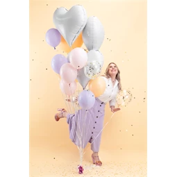 Lufi szív fólia 75x64,5 cm fehér