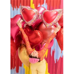 Lufi szív fólia 75x64,5 cm rosegold