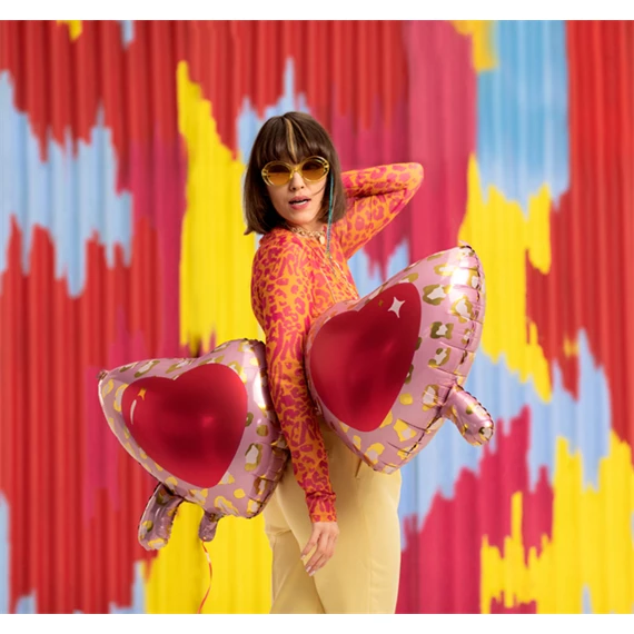 Lufi szív szemüveg fólia 115,5x52 cm mix