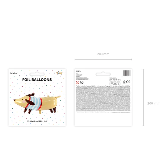 Lufi tacskó fólia 96x58 cm mix