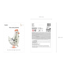 Lufi tyúk fólia 48x60 cm mix