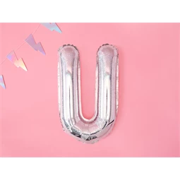 Lufi u betű fólia 35 cm irizáló