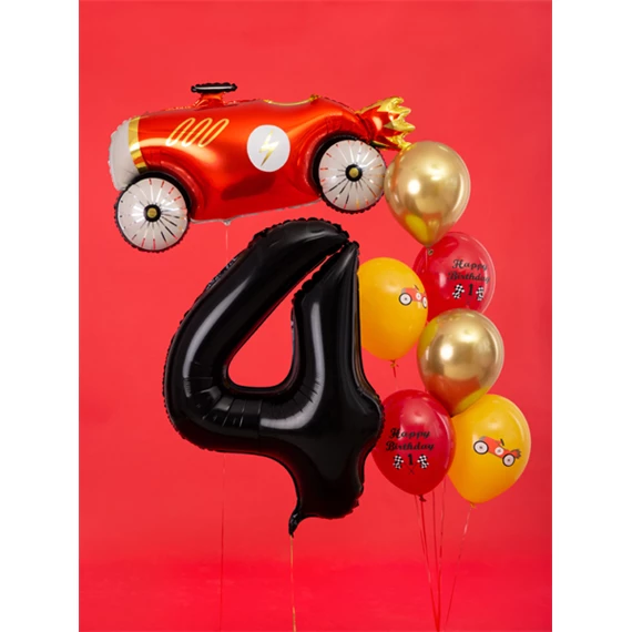 Lufi 4-es szám fólia 86 cm fekete