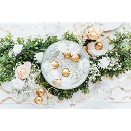 Úszógyertya korong fémes arany 4 cm S/50