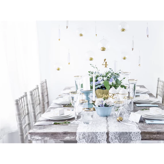 Úszógyertya korong fémes arany 4 cm S/50