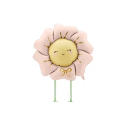 Lufi virág fólia 104x104 cm púderrózsaszín