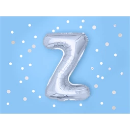 Lufi z betű fólia 35 cm ezüst