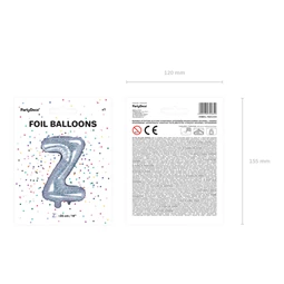 Lufi z betű fólia 35 cm irizáló