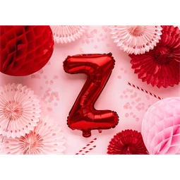 Lufi z betű fólia 35 cm piros