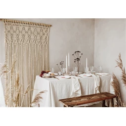 Makramé törtfehér 94,5x171 cm