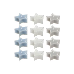Mécses szett csillag 6x6x2,5 cm 3 féle S/4