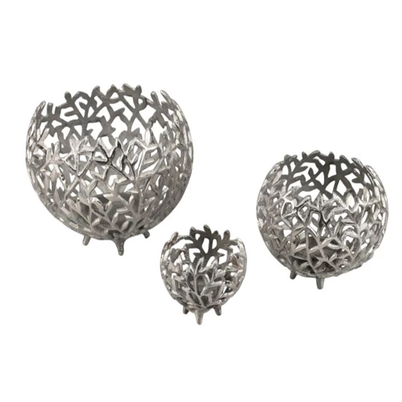 Mécsestartó 20x20x18 cm S/3