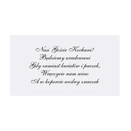 Meghívó betétlapok kedves vendégek 25 db S/25