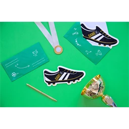 Meghívók focicipő alakú, vegyes S/6