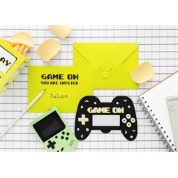 Meghívók gamepad formában, vegyes S/6