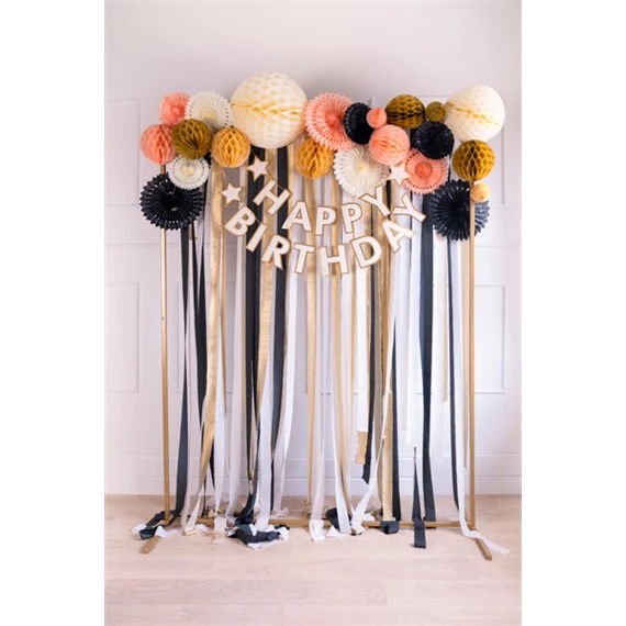 Méhsejt dekor gömb arany 10 cm