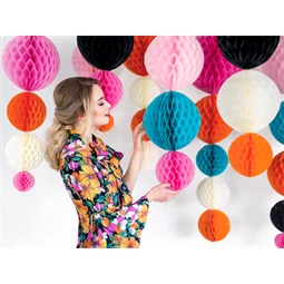 Méhsejt dekor gömb fekete 30 cm