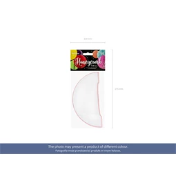 Méhsejt dekor gömb világosszürke 20 cm