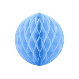 Méhsejt dekor gömb világoskék 40 cm