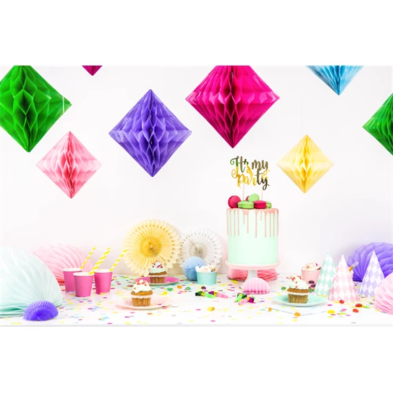 Méhselyem gyémánt világoskék 30 cm