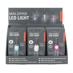 Mini LED-es lámpa cipzárra, 3 féle