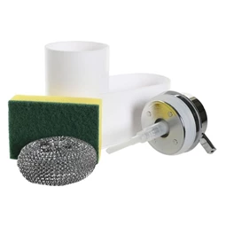 Mosogatószer adagoló szivaccsal 17x7,5x15 cm 2 féle