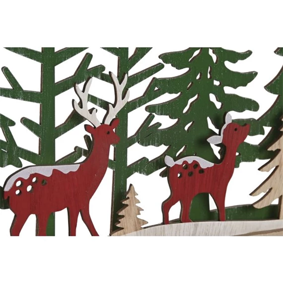 Naptár adventi rénszarvas 40x4x22 cm 2 féle