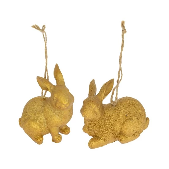 Nyúl fekvő, akasztós 7,5x5,5x10 cm 2 féle