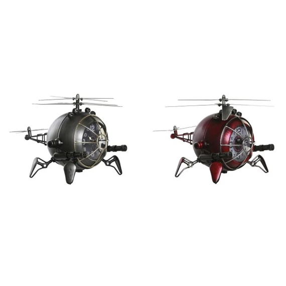 Óra asztali, helikopter 23x33,5x22 cm 2 féle