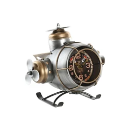 Óra asztali, repülőgép 23x21x19 cm