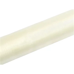 Organza sima világos krém 0,16 cm x 9 m