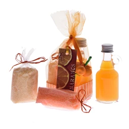 Organza szett - Narancsos