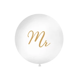 Óriás lufi 1 m mr fehér