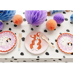 Papír asztalterítő dalmata pöttyös mix 180x120 cm