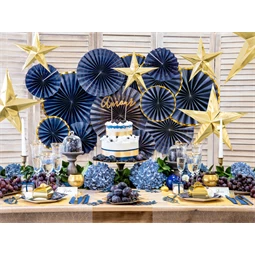 Papír csillag 30 cm arany