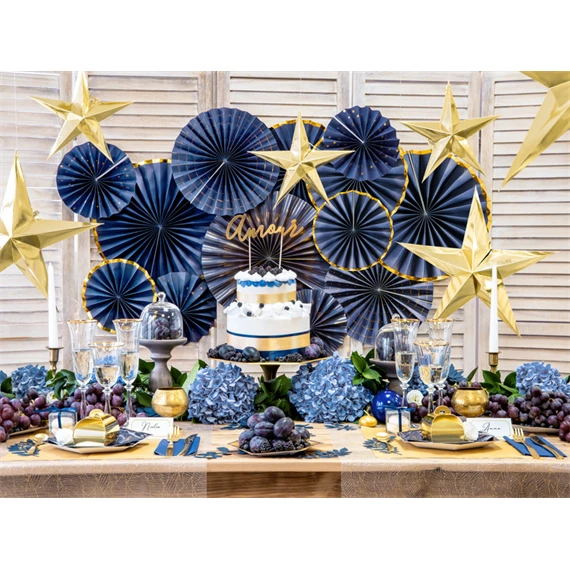 Papír csillag 30 cm arany