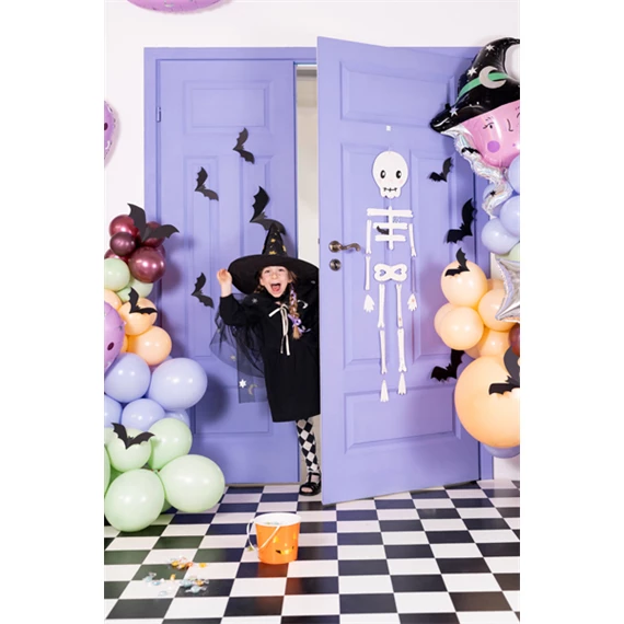 Papír dekoráció denevérek 19-29 cm fekete S/6