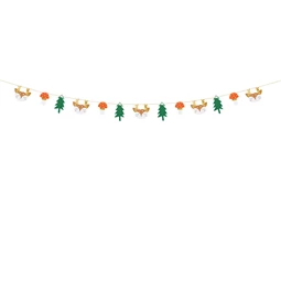 Papír girland erdő, mix, 1,7 m