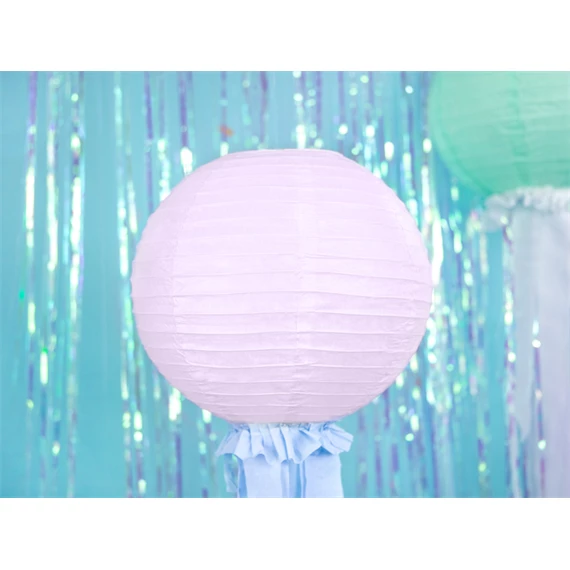 Papír lampion világos rózsaszín 35 cm