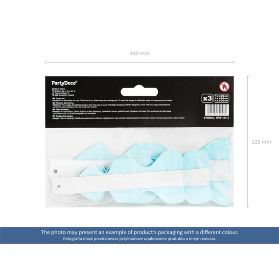 Papír legyező fehér 20-30 cm S/3