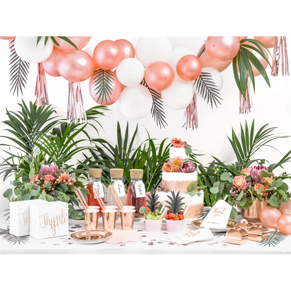 Papírpohár rózsaarany 220 ml S/6