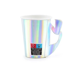 Papírpohár sellő, irizáló, 220 ml S/6