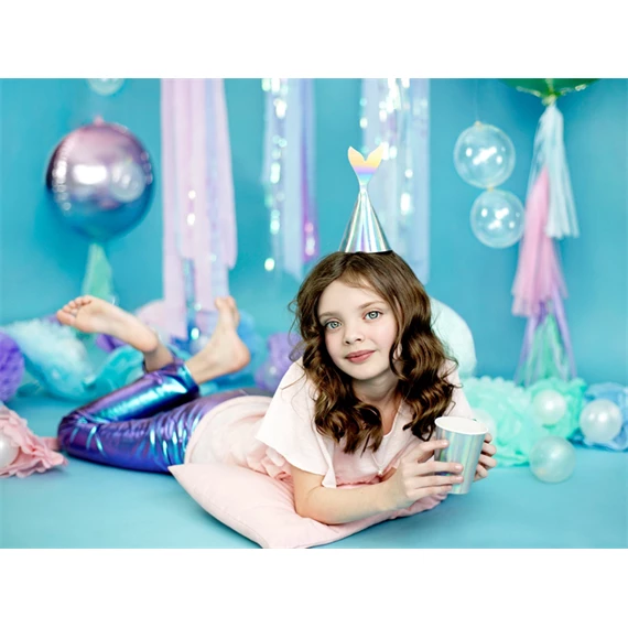 Papír poharak sellő, irizáló, 220 ml S/6